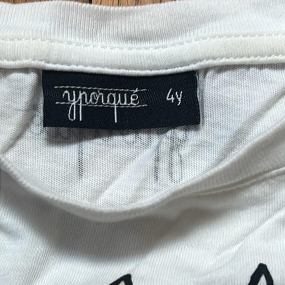 YNORQUE Kid’s White Graphic T-Shirt Size 4y - Picture 2 of 4